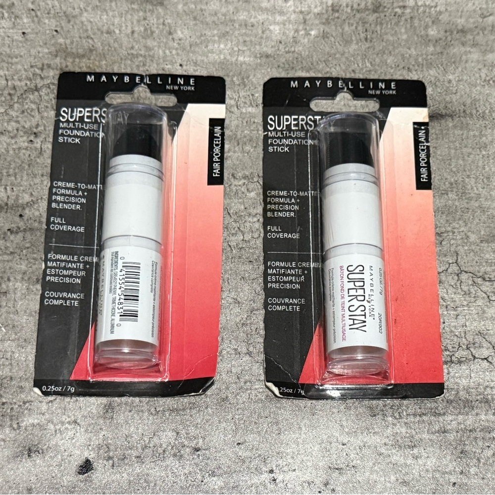 Maybelline Superstay Foundation (2) Two Fair Porcelain 102